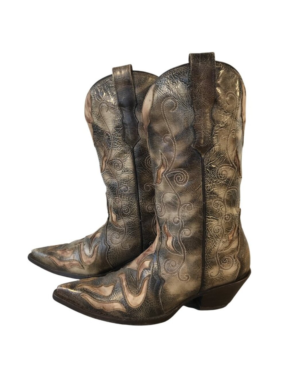 Corral Triad Burnished Womens Leather Cowboy Western Boots 7 M R2300